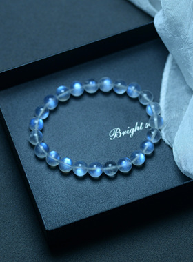 月光石女水晶甜美性价比高蓝光