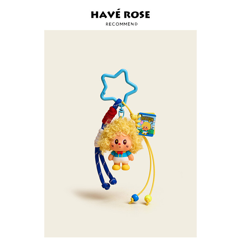 HAVEROSE原创爆炸头萌物小挂件