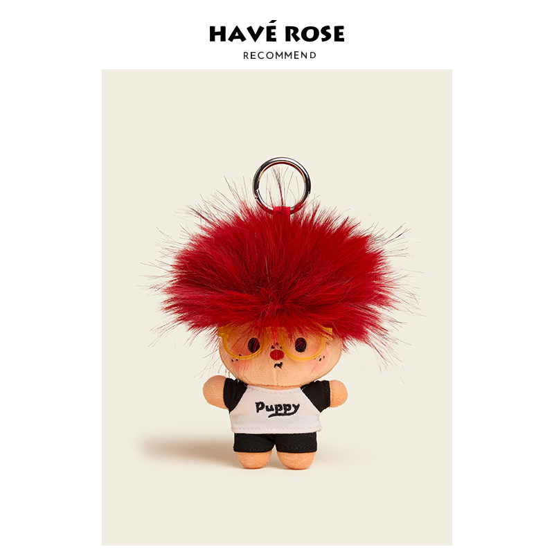 HAVEROSE挂件在包包上的小公仔