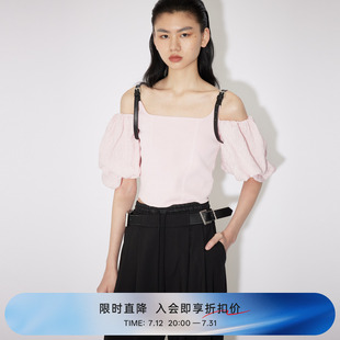 新品 REVAN芮范奧萊2024夏季 甜酷多巴胺減齡短單衣RM30801114