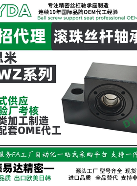 BSWZ6/8/10/12/15/s/20/A/23滚珠丝杆杠支座镀硬铬丝杠支座工厂