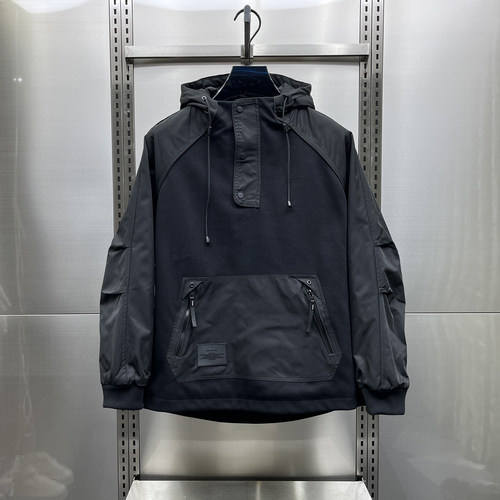 2025春秋多口袋工装加棉连帽卫衣