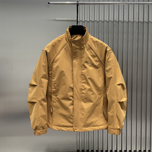 潮流韩版二棉立领夹克外套男2025冬季新款高级感设计帅气百搭棉服 - 封面