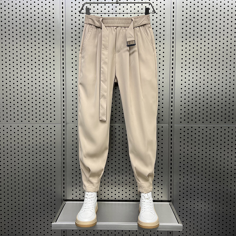 2023夏季薄款冰丝垂感小西裤