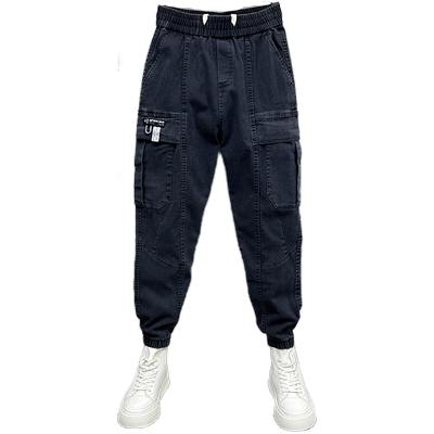 2024春秋新款多口袋工装休闲裤男