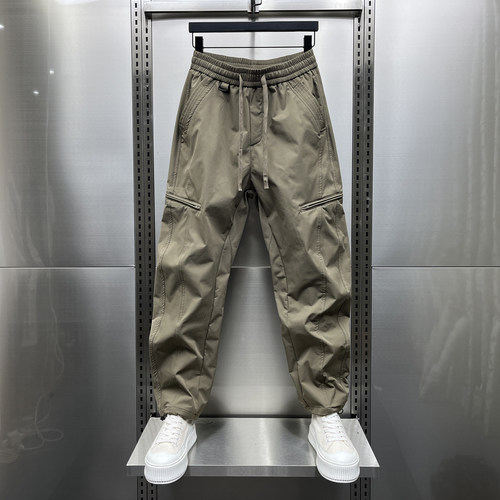 夏季休闲裤男弯刀高级感工装裤