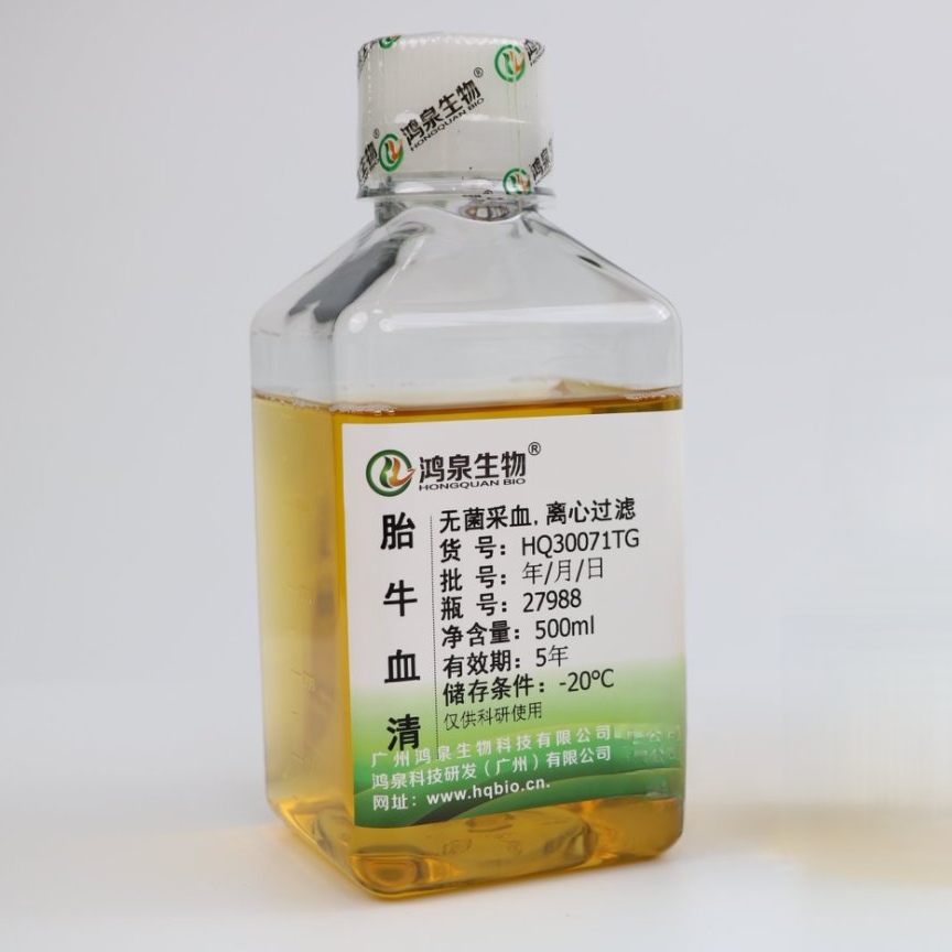 特级胎牛血清TG500ml无菌低内毒素细胞培养医学研究广州鸿泉生物