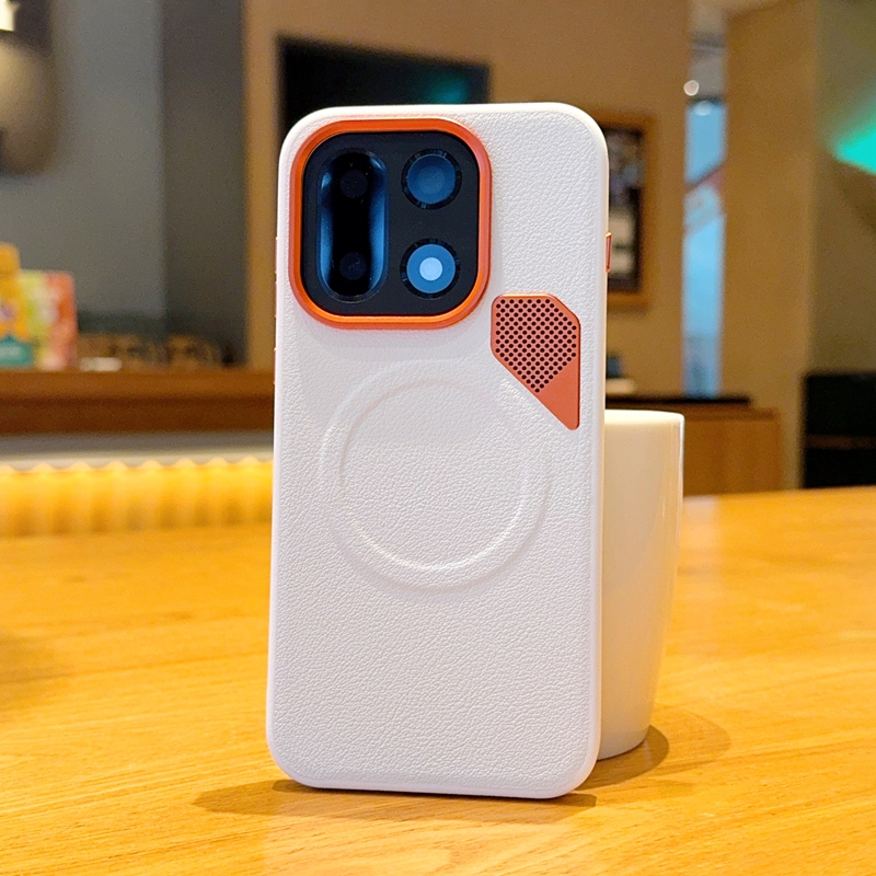 适用一加15手机壳网红超薄皮纹金甲纯色oneplus13T保护套潮牌1+15磁吸散热五金