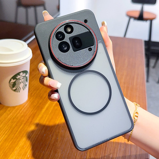 适用于NothingPhone3APro徕手机壳卡系列保护套Nothing Phone 3A Pro保护套简约奢华红圈镜头磁吸款