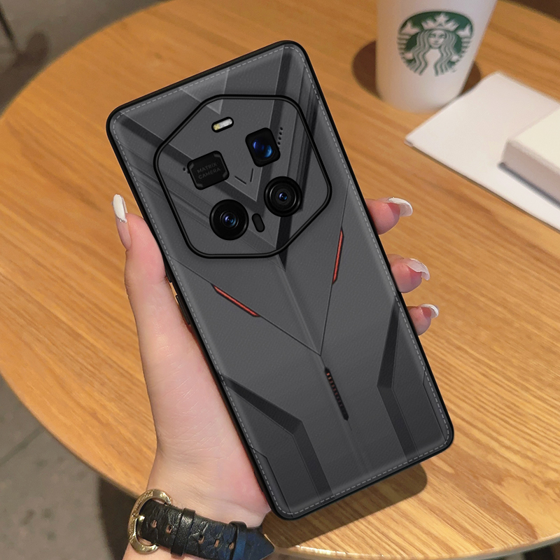 适用于荣耀Magic7RSR手机壳全包防摔白灰机甲荣耀Magic7RSR保时捷保护套高挡奢华高级感皮纹