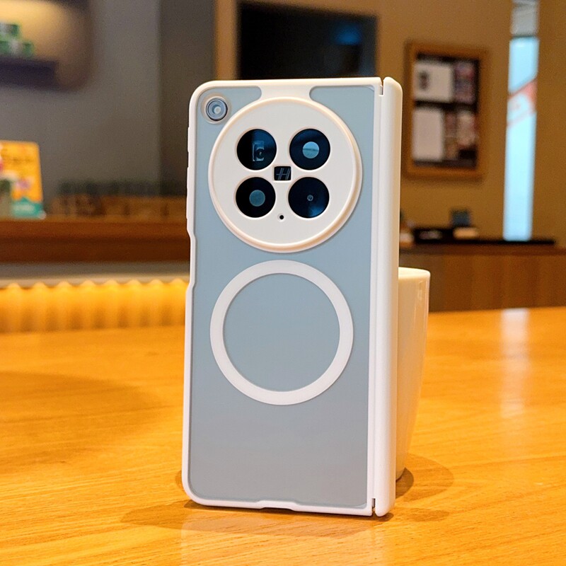 适用于OPPOFindN6手机壳全包防摔双中轴展界FindN6折叠屏保护套磁吸磨砂肤感