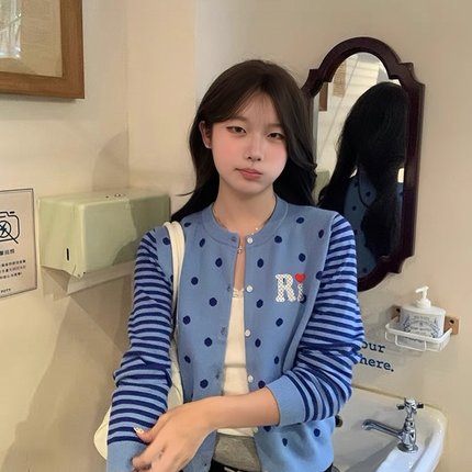 7 SEVEN G-条纹显瘦休闲百搭外套女士小衫上衣针织开衫YS1-9087