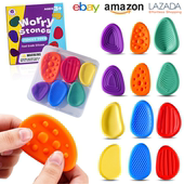 感官石ADHD多动缓解焦虑解压神器硅胶手指触觉板专注豆力训练玩具