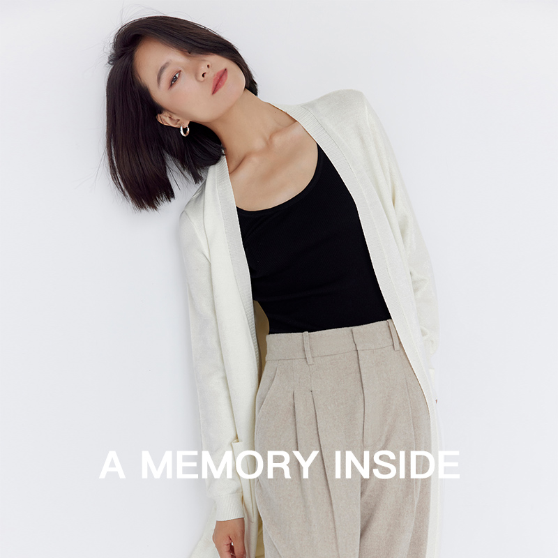 AMIS100羊毛可机洗开衫女外套