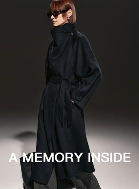A Memory Inside澳大利亚进口羊毛毛呢外套女一粒扣气质羊绒大衣