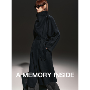 Inside澳大利亚进口羊毛毛呢外套女一粒扣气质羊绒大衣 Memory