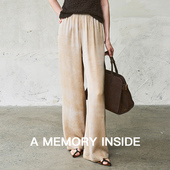 2025新直筒裤 子女夏季 薄款 Memory Inside扎染植物染凉感休闲裤