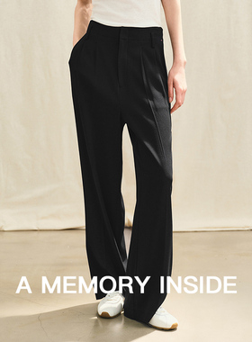 A Memory Inside高端三醋酸西装裤女2025年新款高级感垂感直筒裤