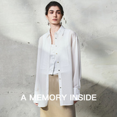 女休闲防晒春款 上衣 2025年春季 新款 Memory Inside真丝醋酸衬衫