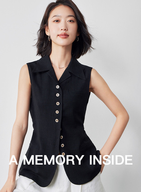 A Memory Inside进口三醋酸西装马甲女款新款2025年新款简约通勤