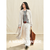 气质 18姆米桑蚕丝真丝风衣外套女长款 Memory Inside高奢6A级