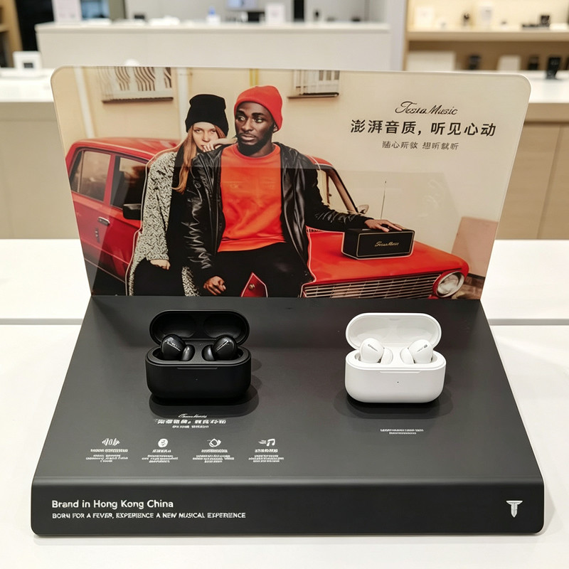产品展示架网红直播间展会展示架数码化妆品美妆陈列架可定制展台图片