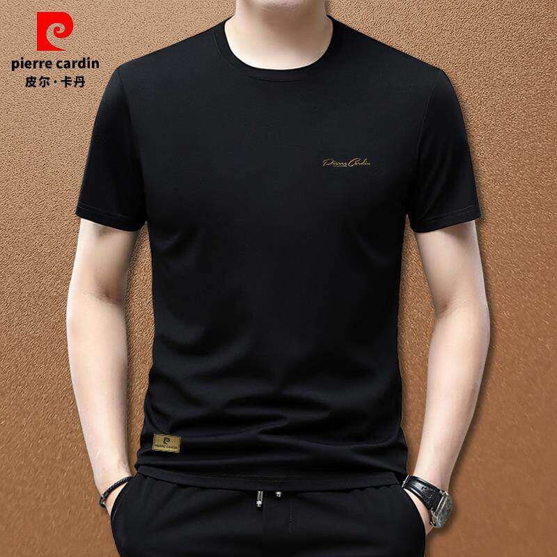 皮尔卡丹2026夏季冰丝凉感短袖T恤高端时尚吸汗透气男卫衣