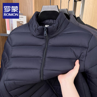 罗蒙棉服男款爸爸装新款中老年棉衣轻薄款冬季外套立领棉袄保暖