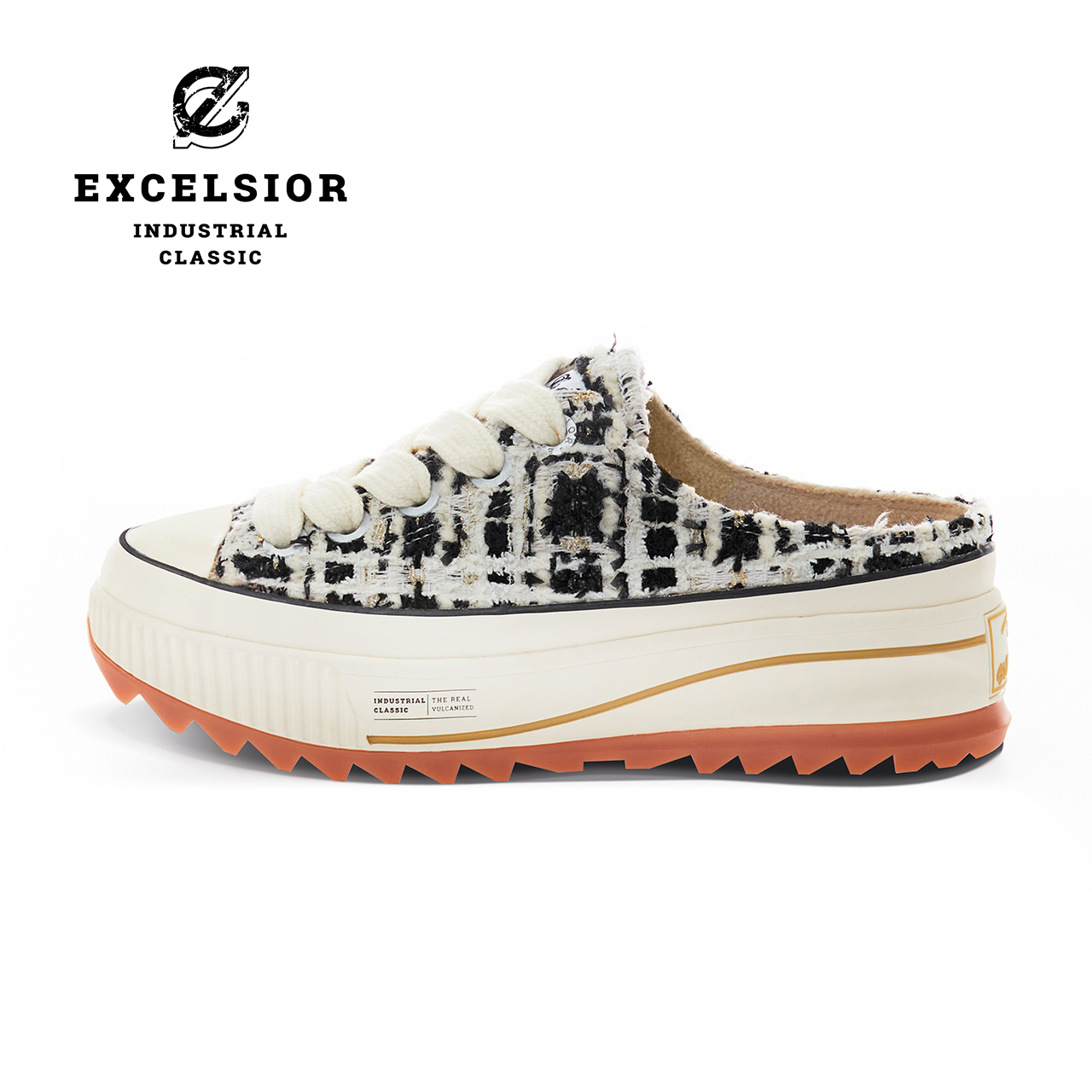 EXCELSIOR保暖女一脚蹬半拖帆布
