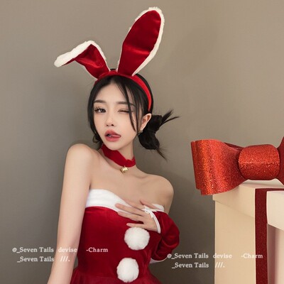 圣诞节兔子发箍可爱圣诞节秋冬