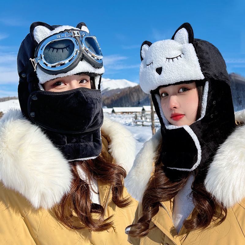 帽子可爱女防风韩版秋冬