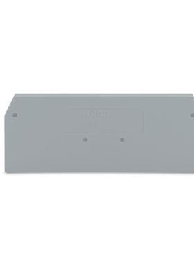 WAGO万可端板和隔板厚度2mm灰色279-308