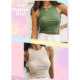 color sleeveless Solid bottom vest shirt纯色无袖 打底背心女