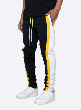 Street Hip Hop Patchwork Men's Sweatpants  男式运动裤