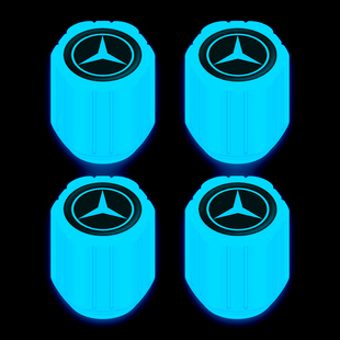 适用奔驰E300LC260LGLC300LA200L/GLA/GLE汽车轮胎夜光气门嘴帽盖