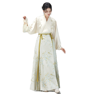 现货昼雪明制古风汉服马面裙