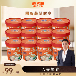 麻六记酸辣粉256g*12桶粉丝粉条桶装冲泡免煮方便速食食品夜宵
