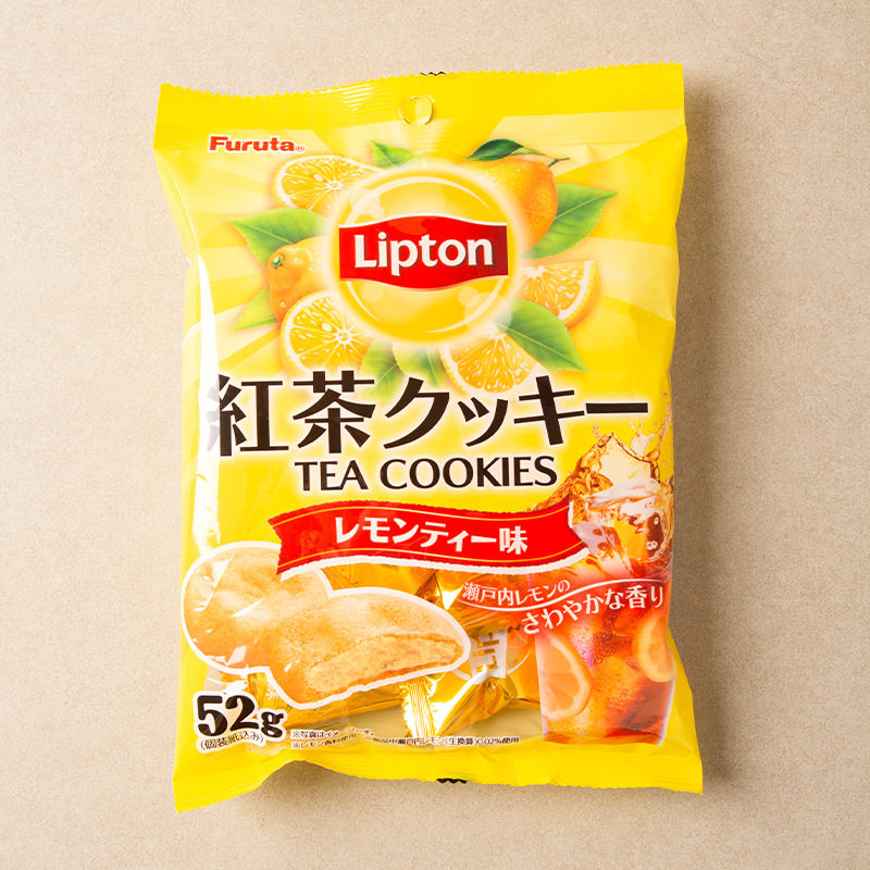 日本进口古田制果柠檬红茶味曲奇饼干休闲零食下午茶小吃饼干