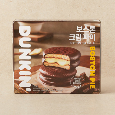 韩国进口DUNKIN奶油夹心派巧克力派休闲小零食下午茶独立包装
