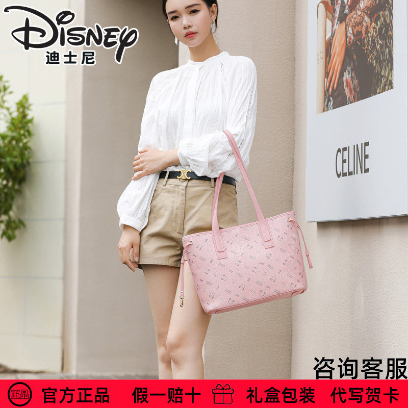 迪士尼包包女托特包百搭女包2025新品斜挎手提包大容量生日送礼物