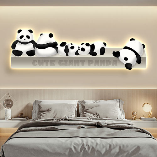 主卧室房间装饰画LED发光灯画