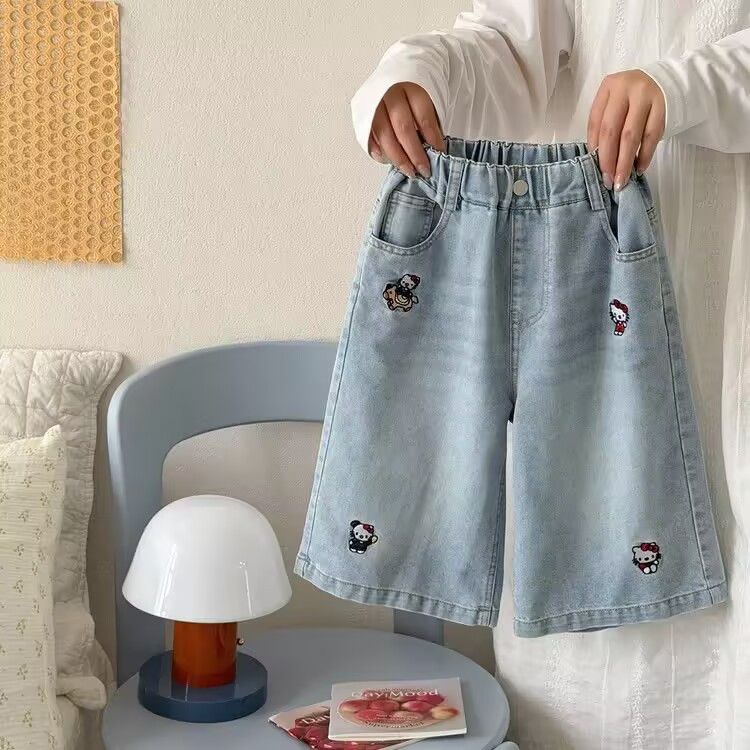 女童夏季新款牛仔短裤超