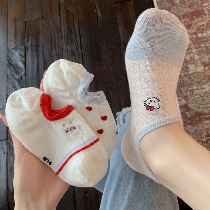 浅口防滑隐形袜女夏可爱隐形袜