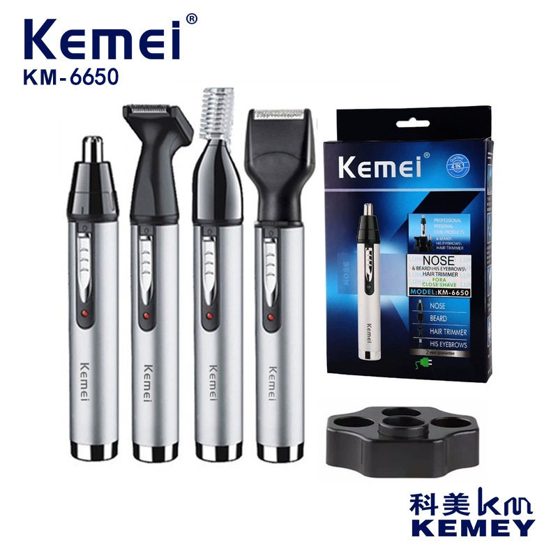 鼻毛修剪器男士专用第一名科美KEMEI电动KM-6650多功能4合1可水洗图片