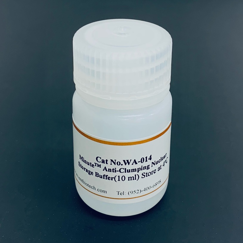 invent Minute™ 抗聚集细胞核储存液WA-014 核可在-80℃长期保存