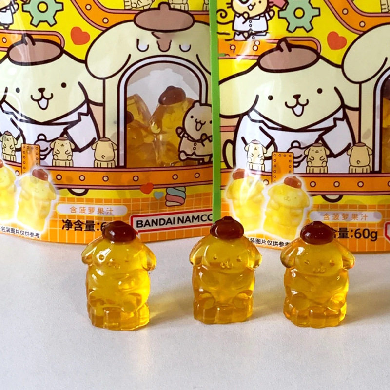 6袋 阿麦斯4D果汁软糖60g休闲糖果零食卡通造型水果软糖橡皮糖