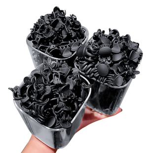 黑色公主头小抓夹头饰女发夹2024新款卡子刘海夹碎发发卡前额夹子