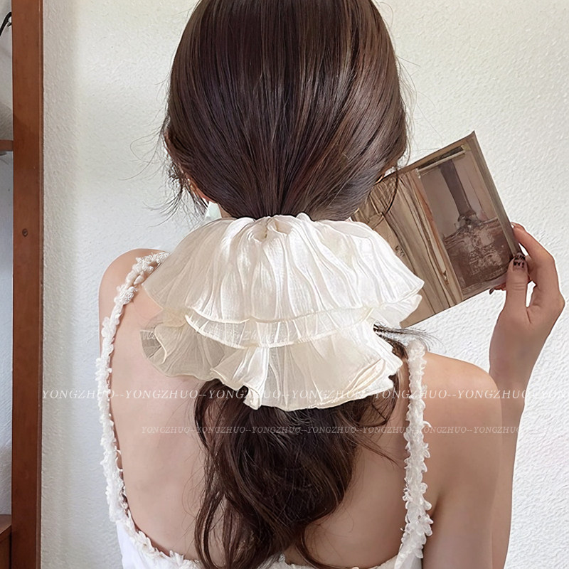 超大号网纱大肠发圈女高级感头花扎头发绳高弹力耐用皮筋头绳头饰,饰品/流行首饰/时尚饰品新,发饰,淘宝优惠券,粉丝福利购,淘宝优惠卷