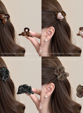 刘海小抓夹女发量少高级感半扎发夹边夹侧边发卡公主头夹子号头饰
