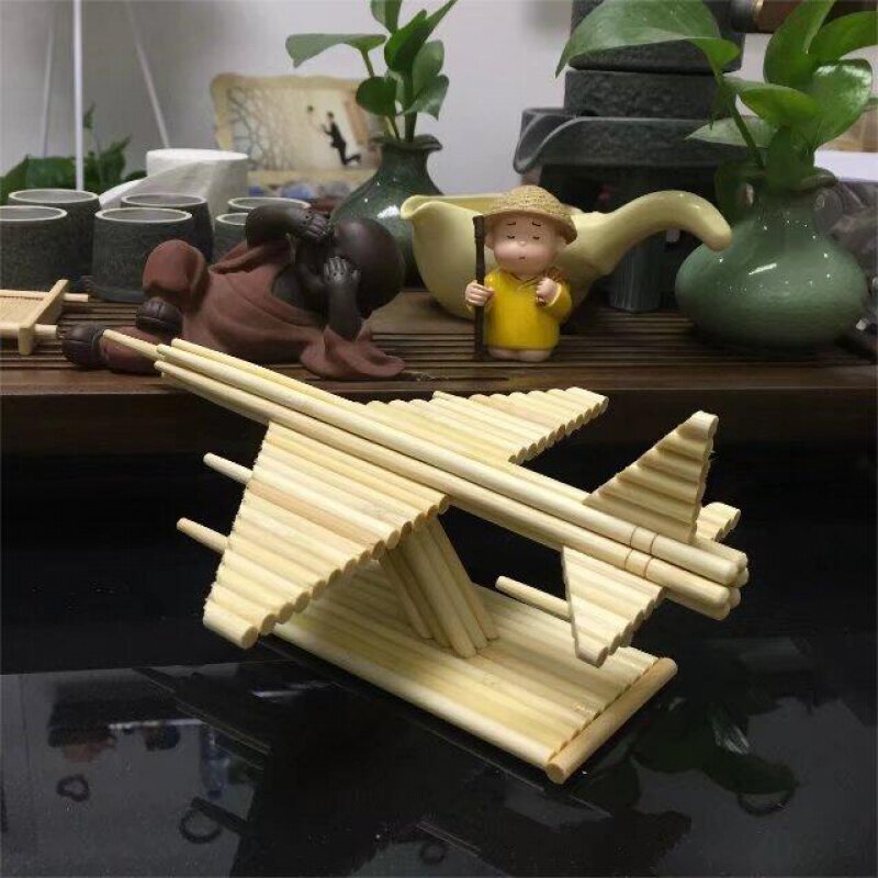 一次性筷子纯手工制作模型摆件 竹艺n品 特色手工艺